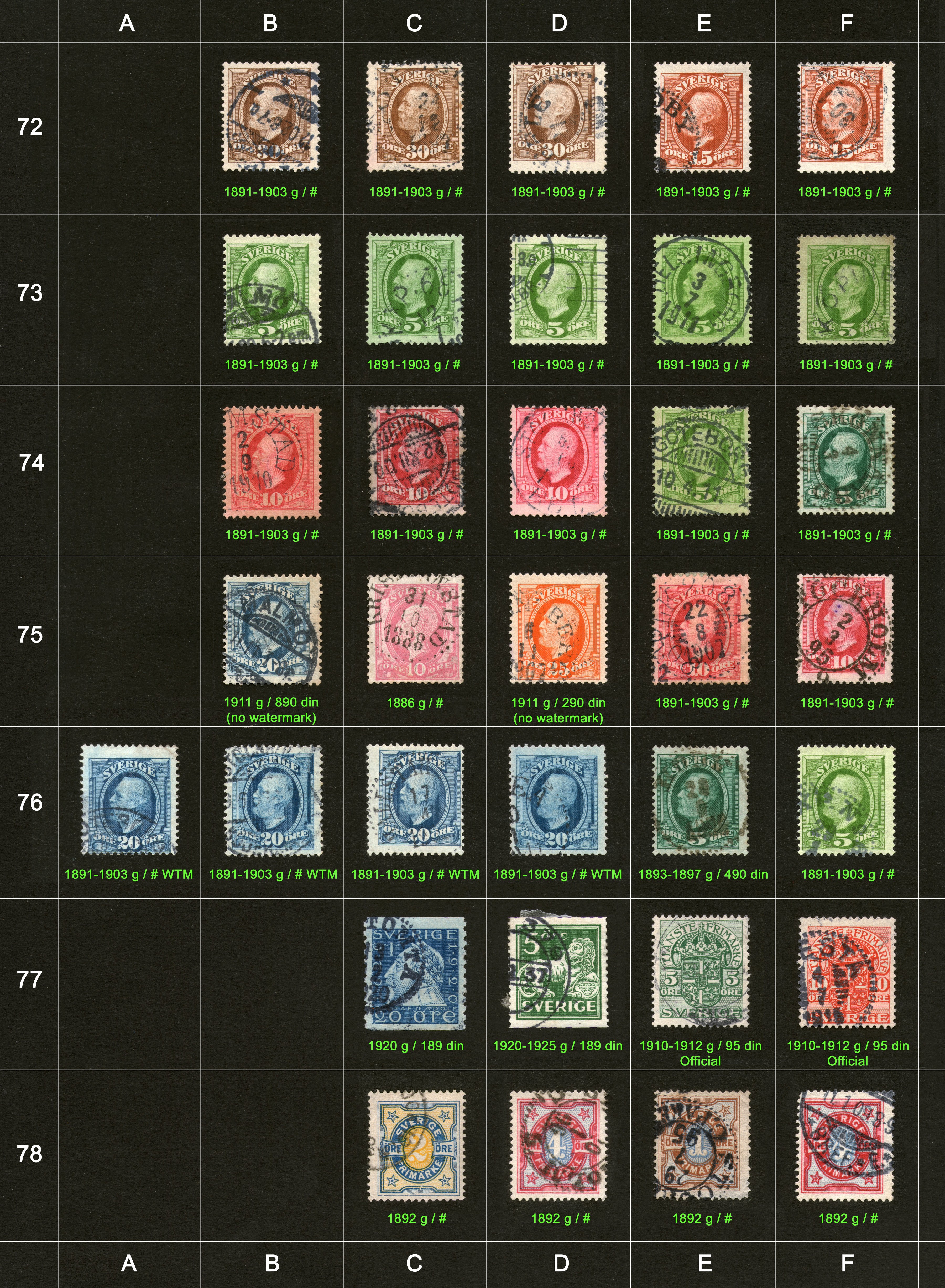 Stamps for sale