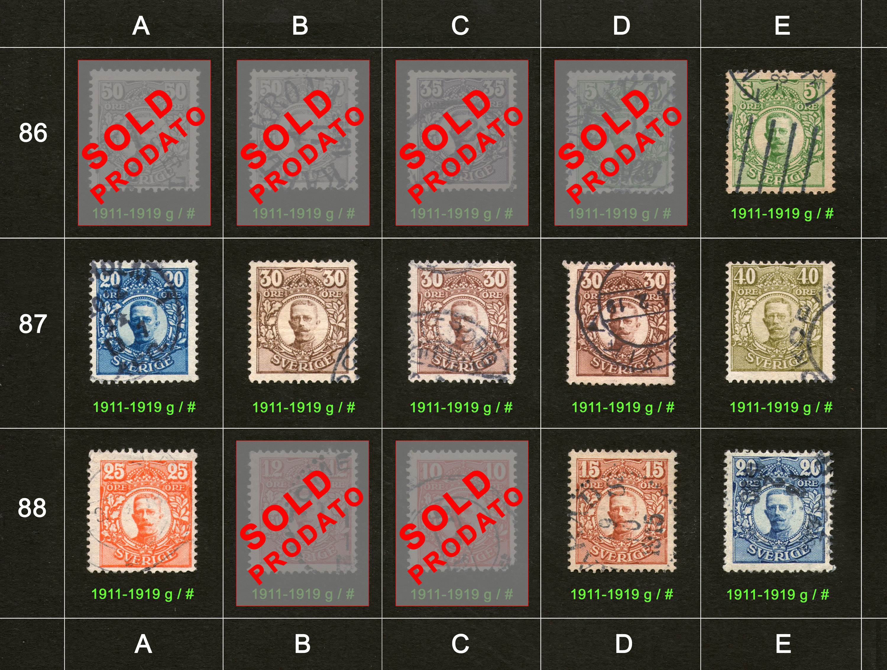 Stamps for sale