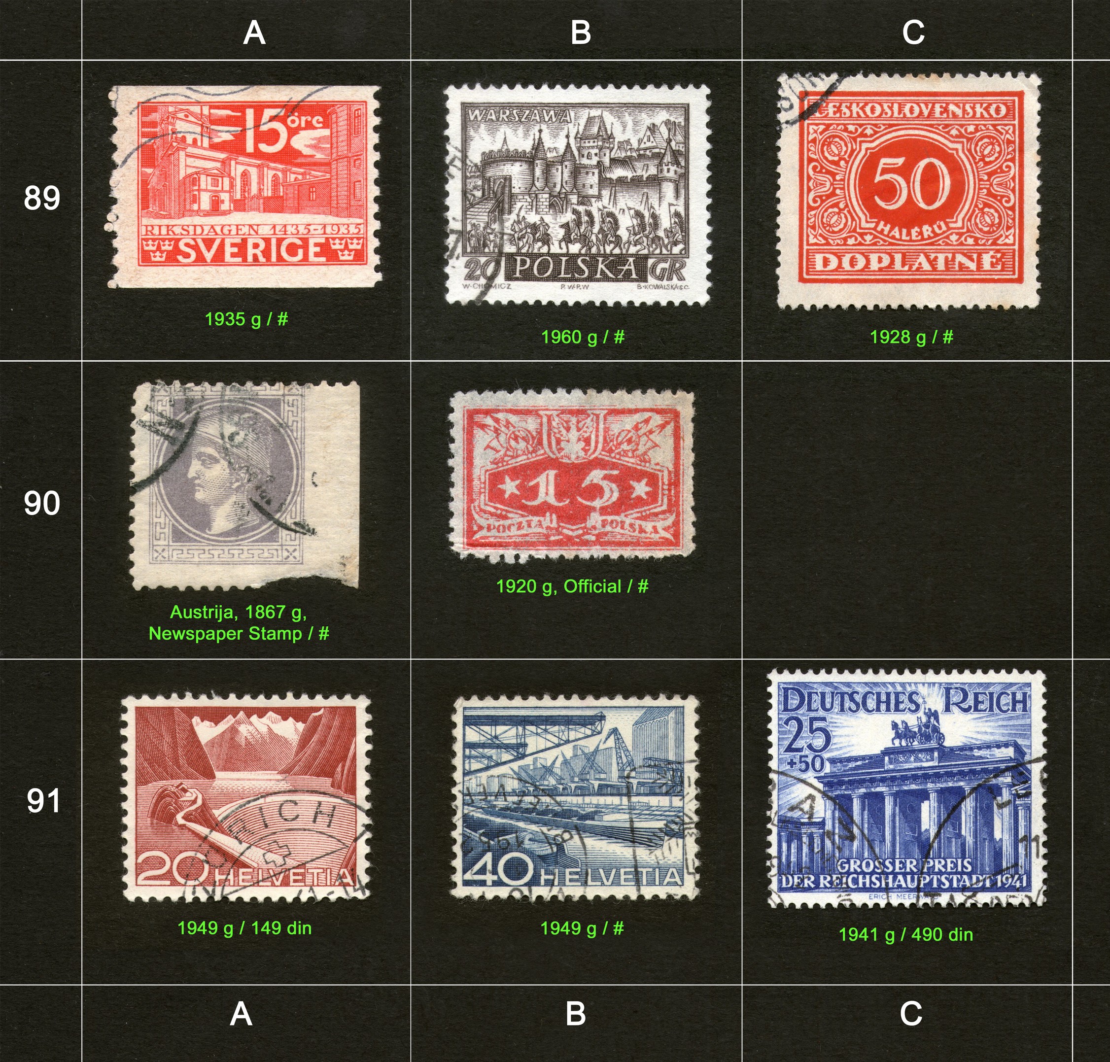 Stamps for sale