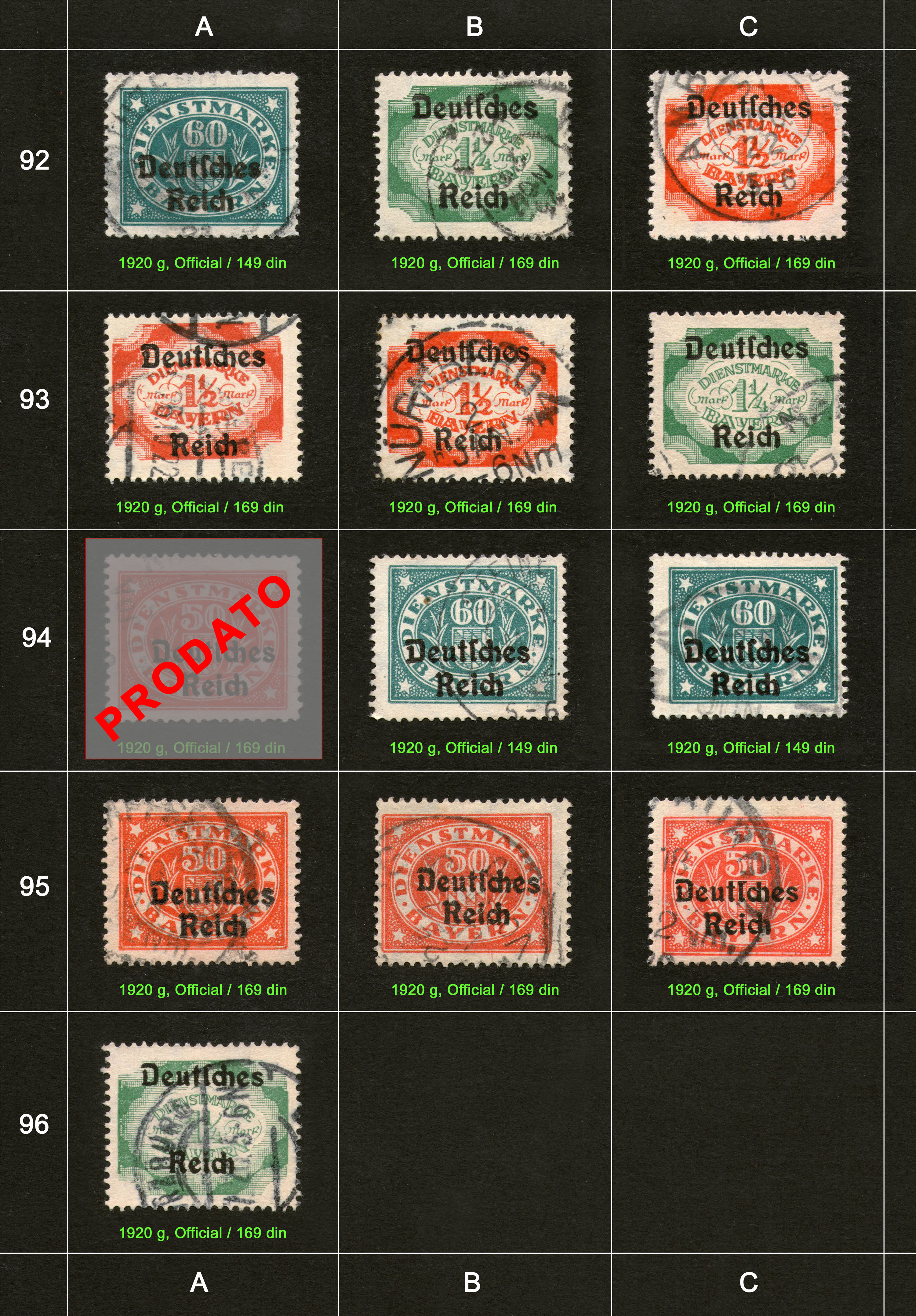 Stamps for sale